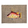 Caroline's Treasures 8753PLMT Hog Snapper on Faux Burlap Fabric Placemat