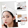 VICASKY Face Wash Headband for Women Elastic Cat Design Spa