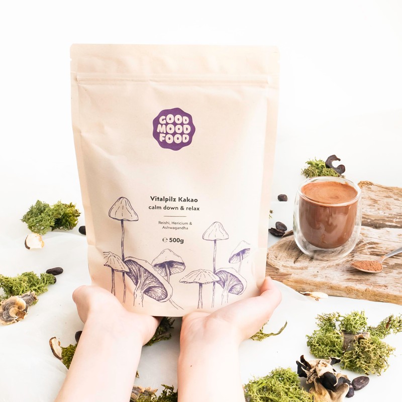 Goodmoodfood Organic Vital Mushroom Raw Cocoa Calm Down & Relax