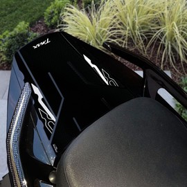 Resin Bike Motorcycle 3D Stickers Compatible with Yamaha Tmax 500 2008-2011. Tail Section Protection from Impact and Scratches. 3D Resin Coated Sticker - Gadget Moto