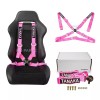 TANAKA UNIVERSAL PINK 4 POINT CAMLOCK RACING SEAT BELTS HARNESSES