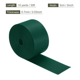 sourcing map Flat Nylon Webbing Strap 2 Inch 10 Yards Polypropylene Webbing Dark Green for Backpack, Luggage-rack, Outdoor Climbing, DIY Craft