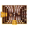 Backgammon Set - Classic Board Game with Premium Leather Case