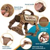 Tactical Cat Harness Khaki for Walking Esacpe Proof,Adjustable Soft Mesh
