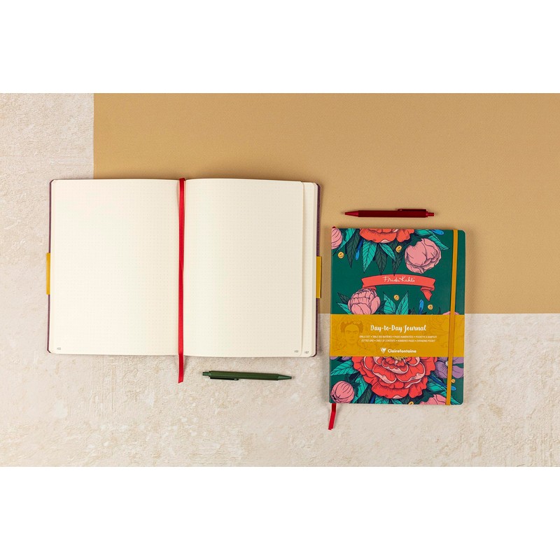 Clairefontaine 116220C Frida Kahlo, DaytoDay Diary 19 x 25 cm,