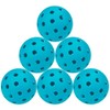 6 - Pack Pickleball Balls, 40 Holes Outdoor Pickleballs, High