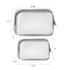 Buminee Clear Travel Bags for Toiletries, Lightweight Toiletry Bag, 2