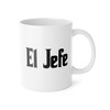 Taza Cerámica 11 oz El Jefe Para Papá Divertido Café