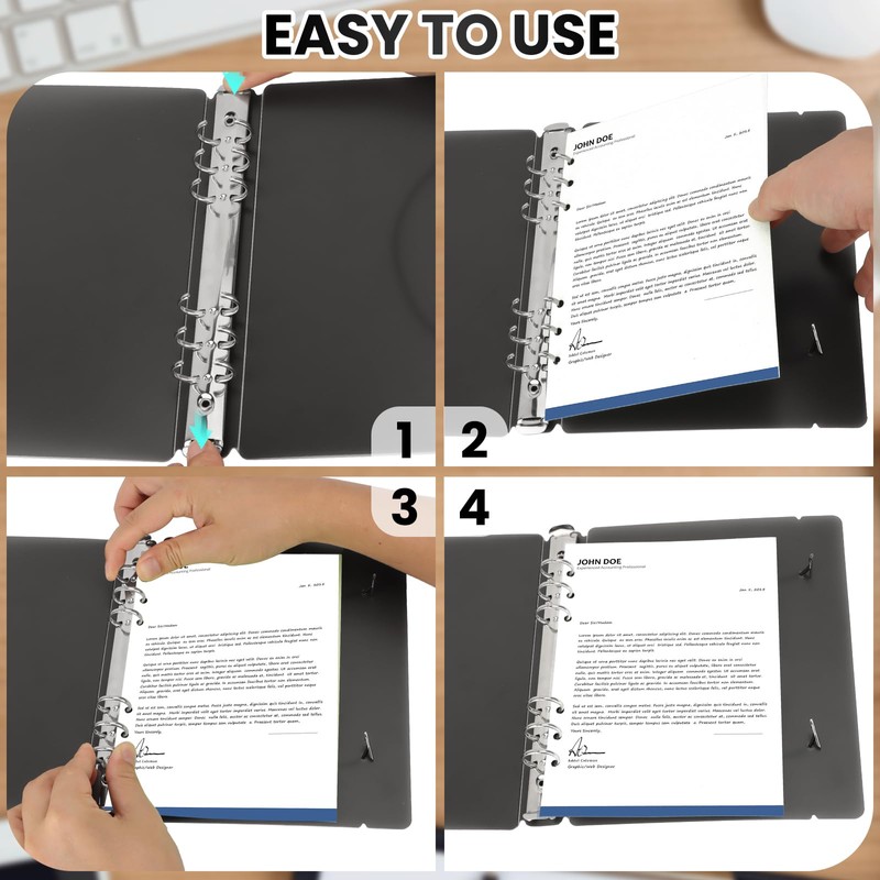 Pack of 8 A5 Ring Binder Covers for Stamps and