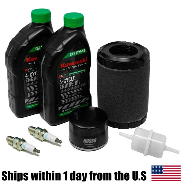 RUSSO Tune Up Kit for Kawasaki FT730V EFI Engine 10W-40