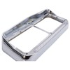 LEAVAN 2x Chrome Headlight Bezels 12" Amber LED Light with
