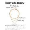 Layered Herringbone Necklace for Women Gold Layering Snake Herringbone Chain