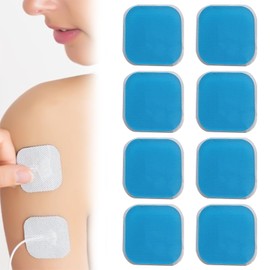 8-Piece Gel Pads Replacement Set Compatible with Beurer EM 59.45 x 45 mm Electrode Pads, Gel Pads, High-Quality