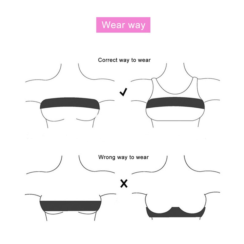 Breast Compression Band High Impact Breast Support Strap Post Surgery