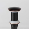 Oil Rubbed Bronze Detachable Basket Pop Up Sink Drain, Vanity