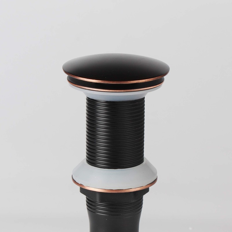 Oil Rubbed Bronze Detachable Basket Pop Up Sink Drain, Vanity