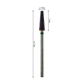 Spontaneous Beauty - SB - Premium Carbide Diamond/Diamond Nail Drill Bit, Special Edition Cross Cut 3/32" Shank (C - Coarse Grit, Purple - Carbide Diamond Tapered Barrel)