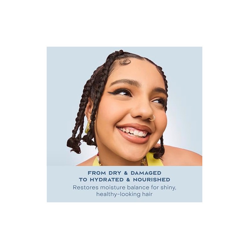 SHEA MOISTURE Daily Hydration Shampoo, Blanco, Coco, 384 Mililitro