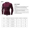 Men's Compression Shirts Long Sleeve, Base-Layer Quick Dry Workout T