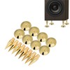 Risegun Speaker Spikes Set of 8 Copper Speaker Feet Subwoofer
