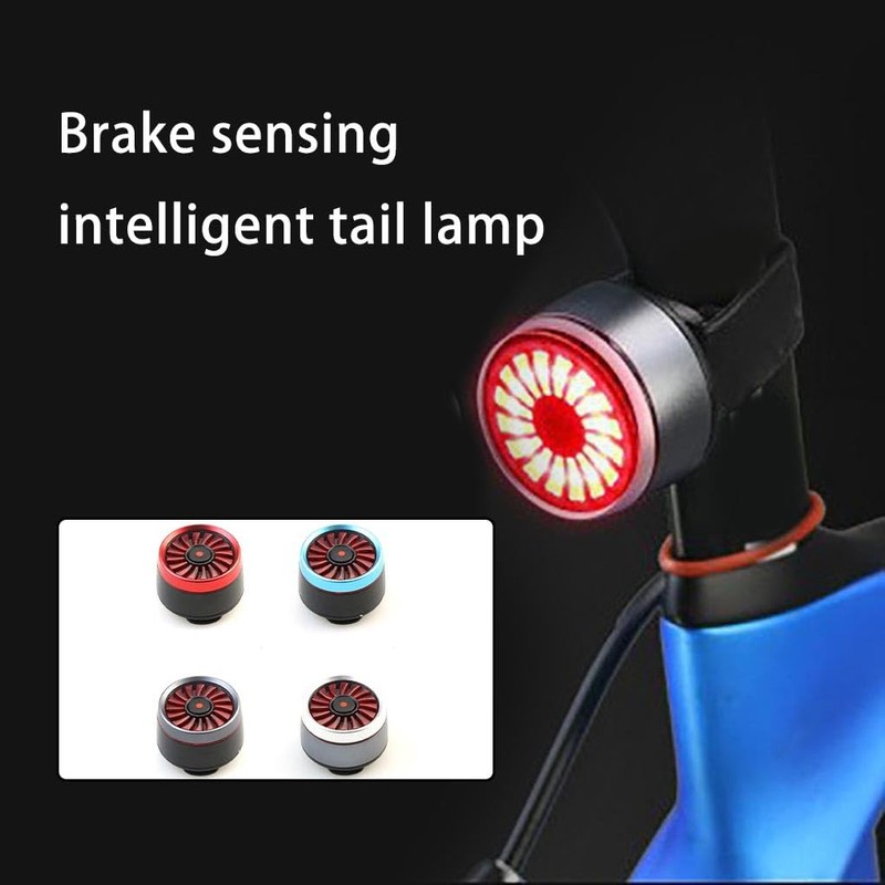 tieedhfu Bike Tail Light Rear Lamps Flashlight LED Warning Lantern