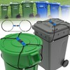 2PCS Trash Can Lid Locks for Animals, Garbage Can Bungee