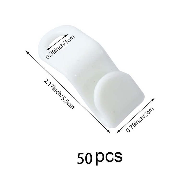 50 Pack Hanger Connector Hook Space Saving Hanger Connector for