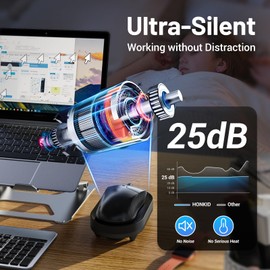 HONKID Undetectable Mouse Mover Jiggler with ON/Off Switch and USB Port Drive-Free,Simulate Physical Automatically Mouse Movement,Prevent Computer Laptop Inactive/Lockdown (Purple)