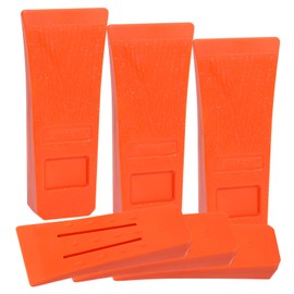 Poweka 6 Inch Chainsaw Felling Wedge Set, ABS Plastic Wood Splitting Tree Cutting Wedge, Lumberjack Accessories Tools (6 Packs)