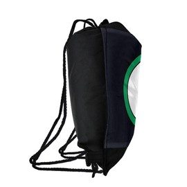 LOGOVISION Green Lantern Logo Drawstring Backpack Sports Bag Sackpack 17" x 13", Perfect for Gym, Yoga or Practice