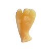 Sunshcat Natural Yellow Jade Healing Crystal Prayer Guardian Angel Statue,2
