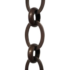 RCH Hardware CH-14-BRZ Brass Chandelier Chain, Bronze (1 Foot)