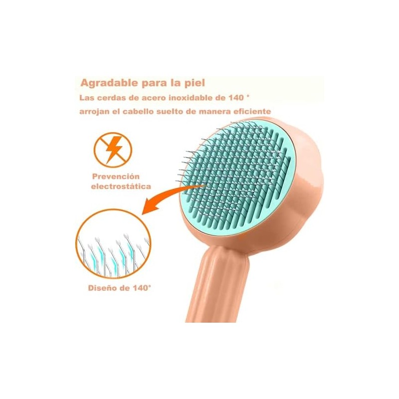 2 Piezas Cepillo para Gato, Autolimpiante Cepillos de Aseo para