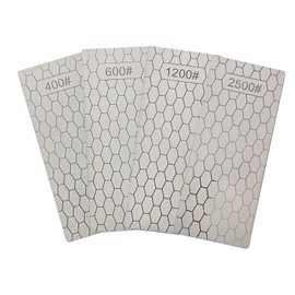 Diamond Sharpening Stone Set, 4 Pcs Diamond Lapping Plate Coarse/Medium/Fine Grit Sharpener, 400/600/1200/2500 Grit，Perfect Assistance Sharpener Angle Guide