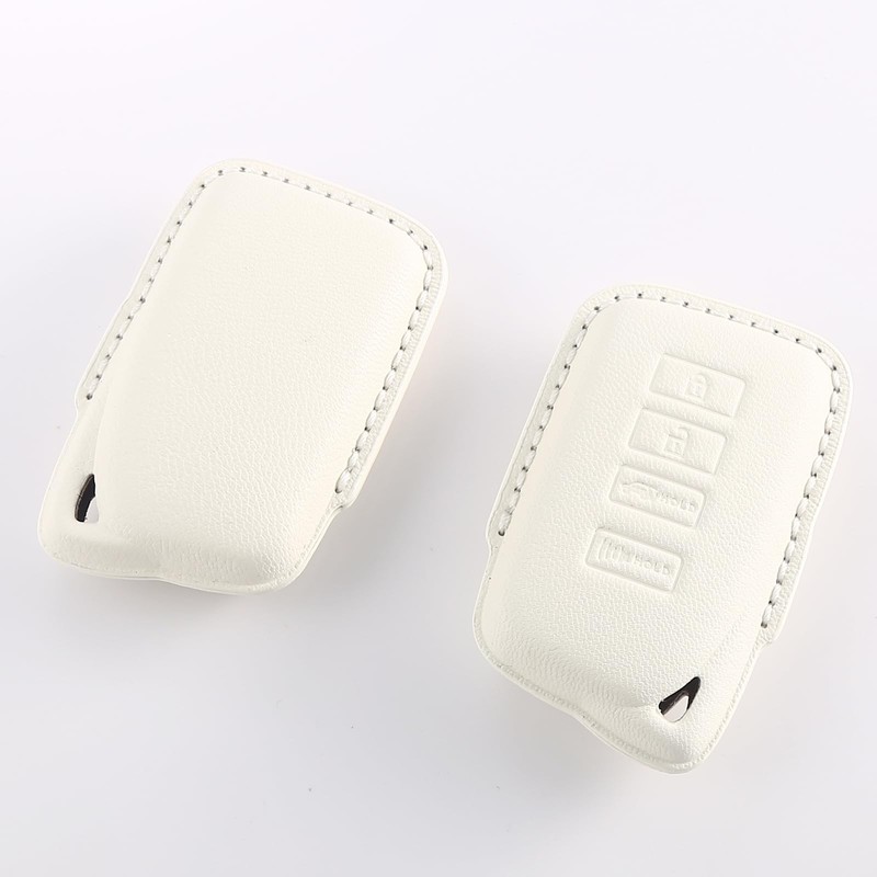 CUIBUKUG for Lexus Key fob Cover Genuine Leather with Keychain,Compatible