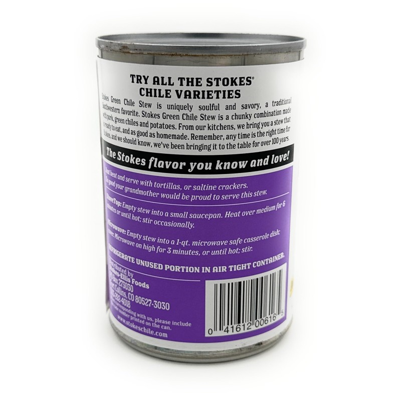 Stokes Green Chile Stew with Pork and Potatoes Pack of