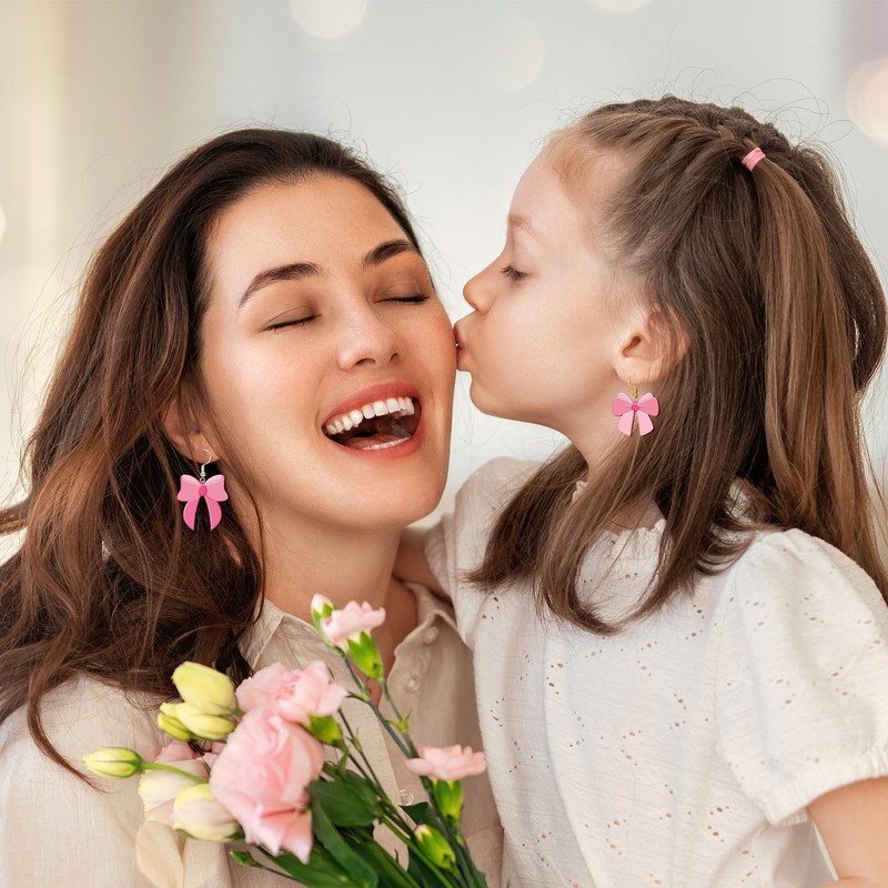 FYSUIMU 9 Pairs Bow Earring Resin Molds with 40 Pcs