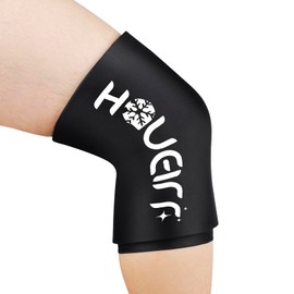 HAUEIRR Ice Pack Wrap Cold/Hot Compression Sleeve for Knee Reusable Cold Wrap Recovery for Extra Cooling and Pressure, Gel Ice Packs for Elbow, Brace, Ankle, Calf - L