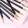 AKADO 50pcs Eyeliner Brushes With Covers,Eye Liner Wands for Makeup,