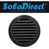 100 mm / 4 in Black Round Air Vent Grille