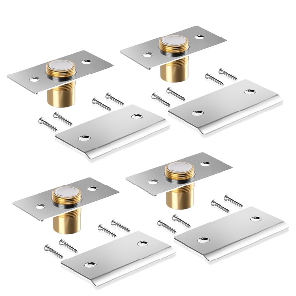 FinalShark Adjustable Magnetic Closure, Brass Silent Ball Door Locks for