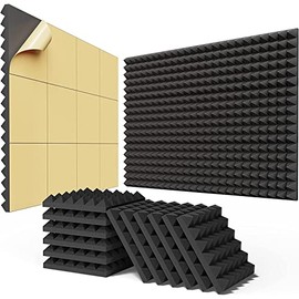 BEEQUIET 8 Pack Bass Traps 7" X 7" X 12" Fast Expand Acoustic Foam Corner, High Density Bass Trap Studio Foam, Corner Bass Traps Sound Absorbing， Bass Traps Acoustic Foam Corner, Eliminates Echoes