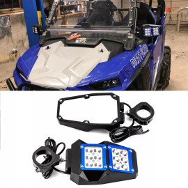 DYSO For Kawasaki Teryx 800/KRX 1000 1.75"-2" UTV Rear View Side Mirrors W/ LED Light