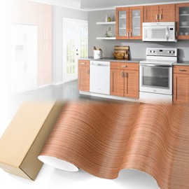 EZAUTOWRAP 1538 Teak Wood Grain Viny Wrap Sticker Decal Car Furniture Cabinet 3MIL - 4"X8" (10cm x 20cm) Sample