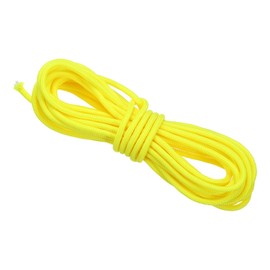 PATIKIL Archery D Loop Rope 10 ft, Bow Tendon Relief Cam Wire Cam Loop Buckle Ring for Compound Bow, Yellow