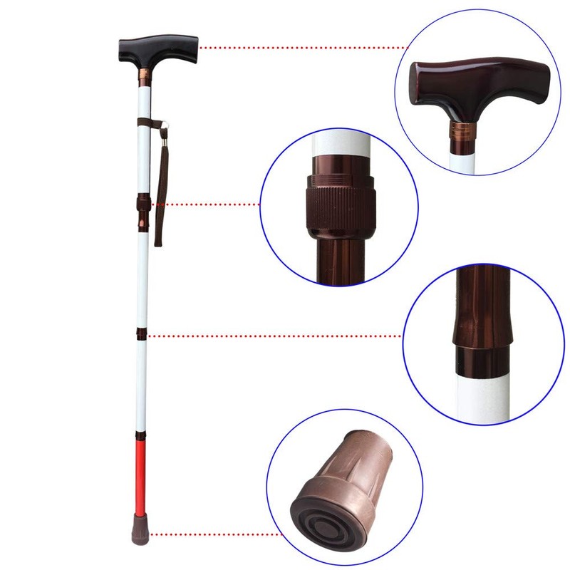 Adjustable Folding Support Walking Cane for The Blind 31.5 inch