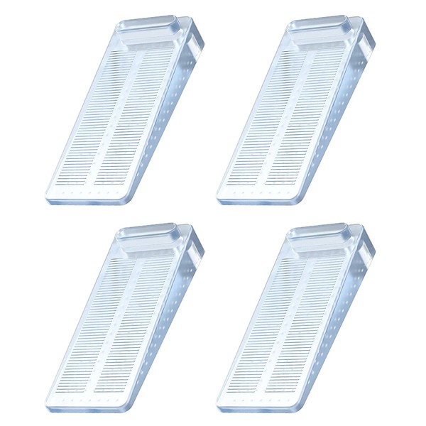 Door Stop, Yosemy Pack of 4 Rubber Door Wedges Non-Slip