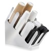 Frienda 8 Compartments Stainless Steel Cup and Lid Dispenser, Silver