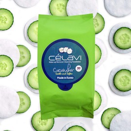 Celavi Makeup Removing Wipes 30 Count (3 Packs) (APRICOT/VITAMIN/CUCUMBER)