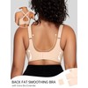 OEAK Womens Wireless Bras V Mesh Comfortable Bralette Supportive Tshirt